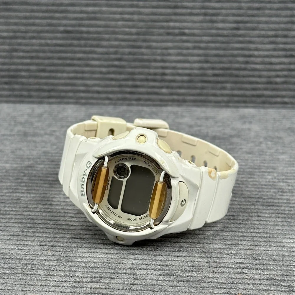 Casio Baby-G BG-169R Digital Watch White Resin Shock Resist 3252 Sport vtg